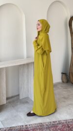 Namaz Elbisesi - Yağ Yeşili - Görsel 2