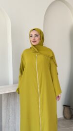 Namaz Elbisesi - Yağ Yeşili - Görsel 4