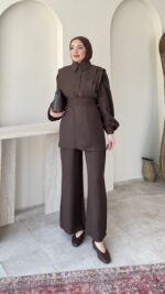 Vera Tensel Takım - Kahverengi