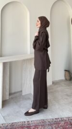 Vera Tensel Takım - Kahverengi - Görsel 2