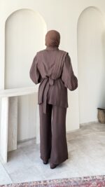 Vera Tensel Takım - Kahverengi - Görsel 3