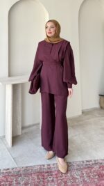 Vera Tensel Takım - Bordo