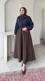 Merci Basic Gömlek - Lacivert - Görsel 6