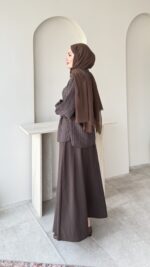 Merci Basic Gömlek - Kahverengi - Görsel 2