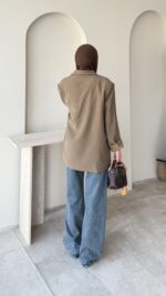 İris Blazer Ceket - Haki - Görsel 3