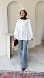 Henna Fisto Gömlek - Beyaz