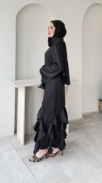 Arya Saten Elbise - Siyah - Görsel 2