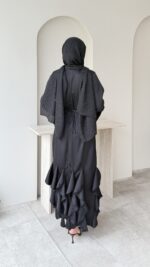 Arya Saten Elbise - Siyah - Görsel 3