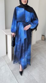 Eliz Tasarım Elbise - Mavi - Görsel 6