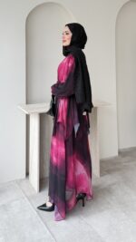 Eliz Tasarım Elbise - Pembe - Görsel 2