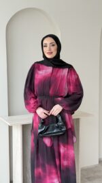 Eliz Tasarım Elbise - Pembe - Görsel 3