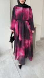 Eliz Tasarım Elbise - Pembe - Görsel 4