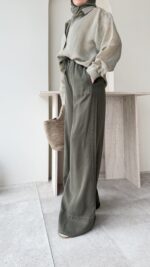 Live Tensel Pantolon - Yeşil - Görsel 2