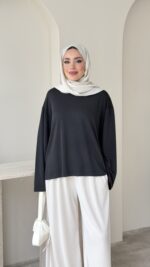 Urla Basic Sweat - Siyah - Görsel 4