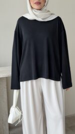 Urla Basic Sweat - Siyah - Görsel 5