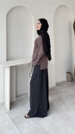 Urla Basic Sweat - Kahverengi - Görsel 2