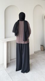 Urla Basic Sweat - Kahverengi - Görsel 3