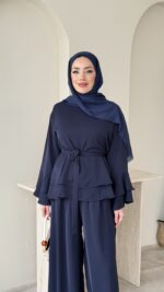 Very Kat Katlı Takım - Lacivert - Görsel 4