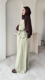 Very Kat Katlı Takım - Yeşil - Görsel 2