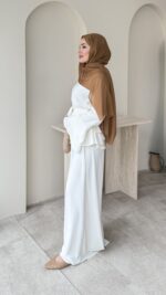 Very Kat Katlı Takım - Beyaz - Görsel 2