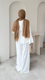 Very Kat Katlı Takım - Beyaz - Görsel 3