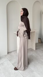 Very Kat Katlı Takım - Vizon - Görsel 2