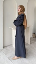 Anna Bebe Yaka Elbise - Lacivert - Görsel 2