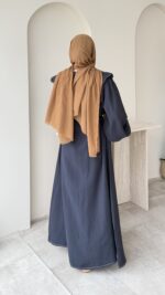 Anna Bebe Yaka Elbise - Lacivert - Görsel 3