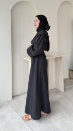 Anna Bebe Yaka Elbise - Siyah - Görsel 2