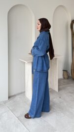 Risa Kot Takım - Mavi - Görsel 2