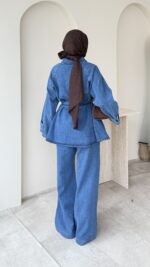 Risa Kot Takım - Mavi - Görsel 3