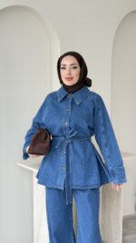 Risa Kot Takım - Mavi - Görsel 4