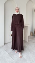 Emily Üçlü Takım - Kahverengi