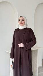 Emily Üçlü Takım - Kahverengi - Görsel 4