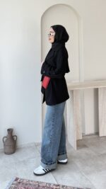 Care Kuşaklı Trenç - Siyah - Görsel 2