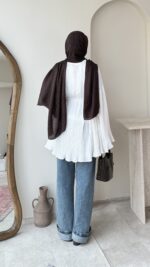 Luxe Piliseli Gömlek – Beyza - Görsel 3