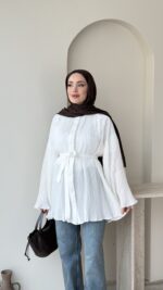 Luxe Piliseli Gömlek – Beyza - Görsel 4