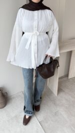 Luxe Piliseli Gömlek – Beyza - Görsel 5