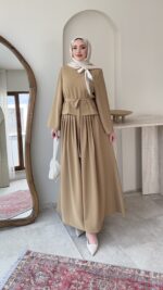 Asia Fular Detaylı Takım - Yeşil