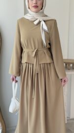 Asia Fular Detaylı Takım - Yeşil - Görsel 5