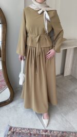 Asia Fular Detaylı Takım - Yeşil - Görsel 6