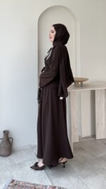 Asia Fular Detaylı Takım - Kahverengi - Görsel 2