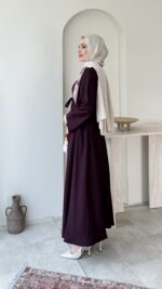 Asia Fular Detaylı Takım - Mürdüm - Görsel 2