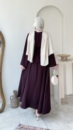 Asia Fular Detaylı Takım - Mürdüm - Görsel 3