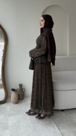 Flow Dantel Takım - Koyu Yeşil - Görsel 2