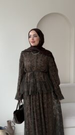 Flow Dantel Takım - Koyu Yeşil - Görsel 4