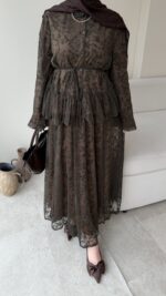 Flow Dantel Takım - Koyu Yeşil - Görsel 5