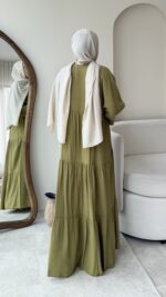 Dina Elbise - Yağ Yeşili - Görsel 3