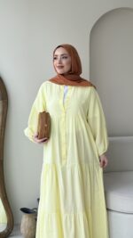 Dina Elbise - Sarı - Görsel 4