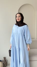 Dina Elbise - Mavi - Görsel 4